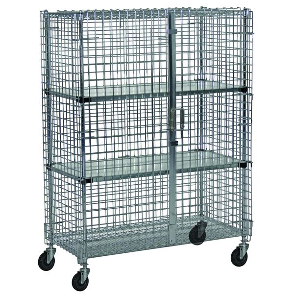 Technibilt Shelving Systems Security Cage, Mob, Solid Shlf-5, 24x36x69 MSEC365F-SLD
